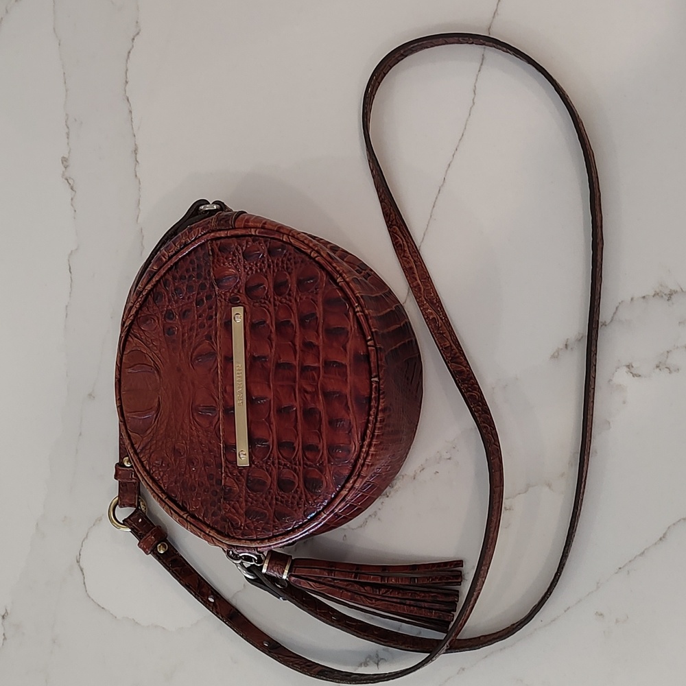 Brahmin crossbody bag in pecan